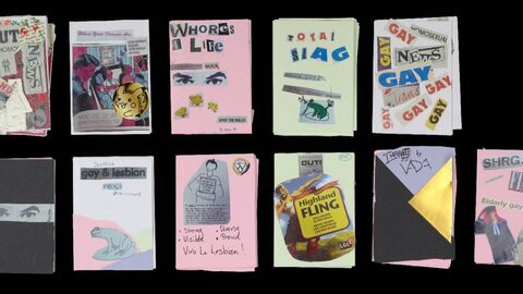 A grouo of eleven handmade zines